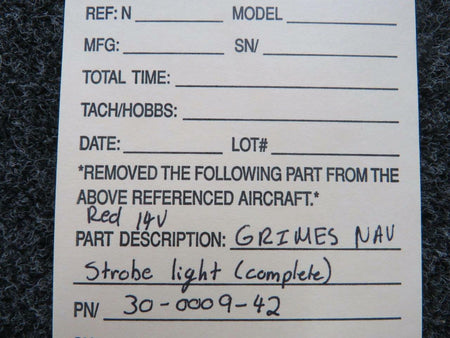 Grimes 30-0009-42 Grimes Navigation Strobe Light Red Volts 14