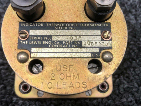 Thermocouple 49B522D Mooney M20B Thermocouple Thermometer Indicator 14V CORE