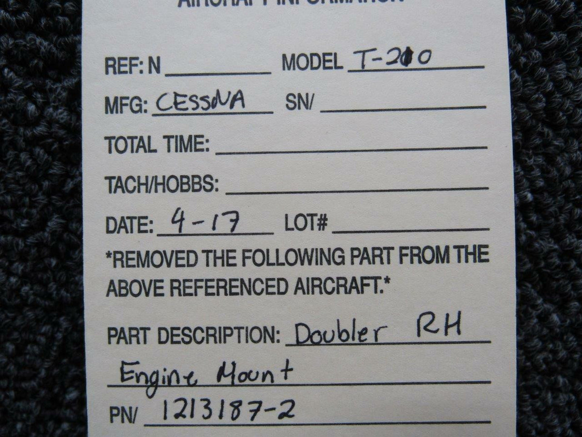 Cessna 1213187-2 Cessna T210 Doubler RH Engine Mount