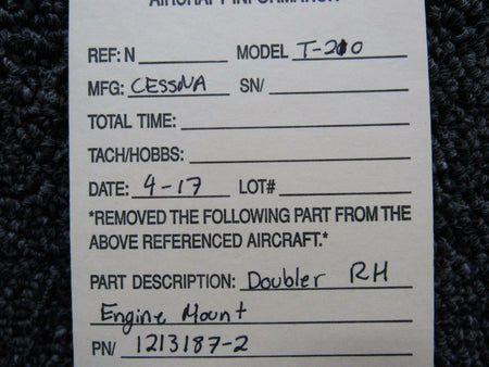 Cessna 1213187-2 Cessna T210 Doubler RH Engine Mount