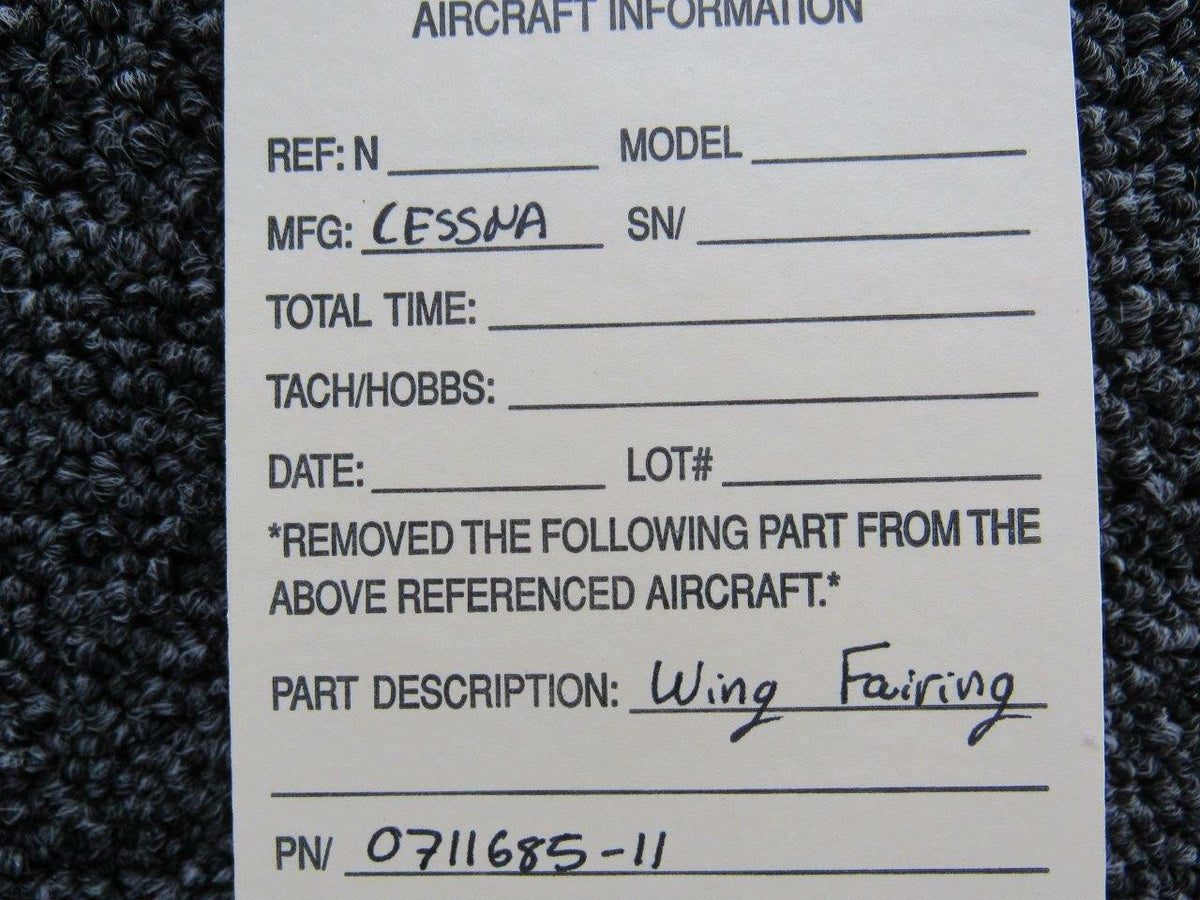 Cessna 0711685-11 Cessna Wing Fairing