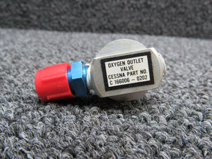 C166006-0202 Cessna 402C Oxygen Outlet Valve Assembly