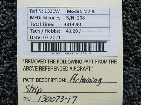 Mooney 130073-17 Mooney M20E Retaining Strip