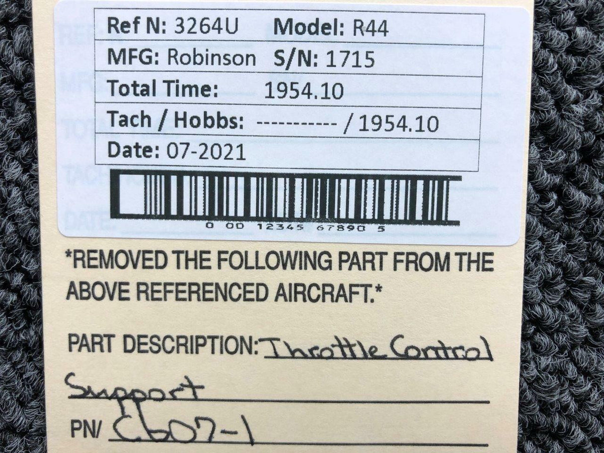 Robinson C607-1 Robinson R44 Throttle Control Support