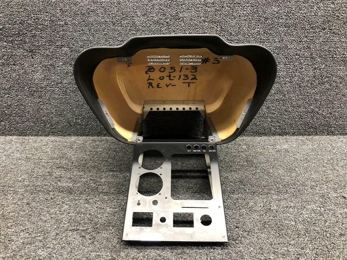 Robinson B051-3 and B051-7 Robinson R44 Instrument Console Cover Assembly W/ O-540 Face