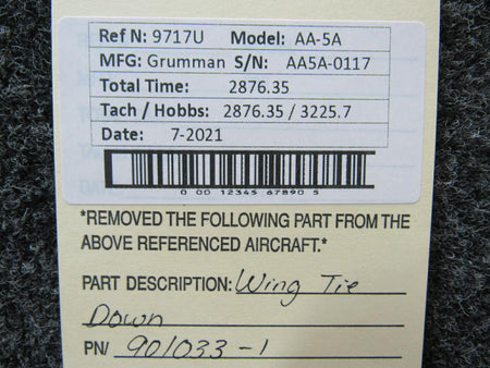 Grumman 901033-1 Grumman AA-5A Wing Tie Down