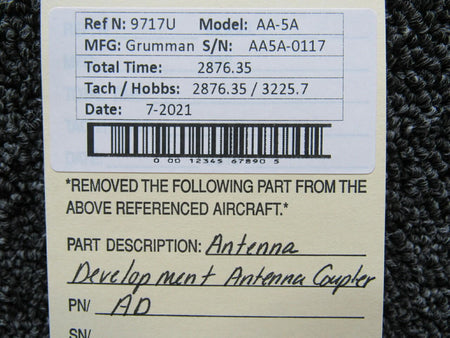 Antenna Development AD Grumman AA-5A Antenna Development Antenna Coupler