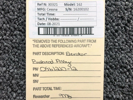 Cessna 0961210-12 Cessna 162 Elevator Pushrod Assembly