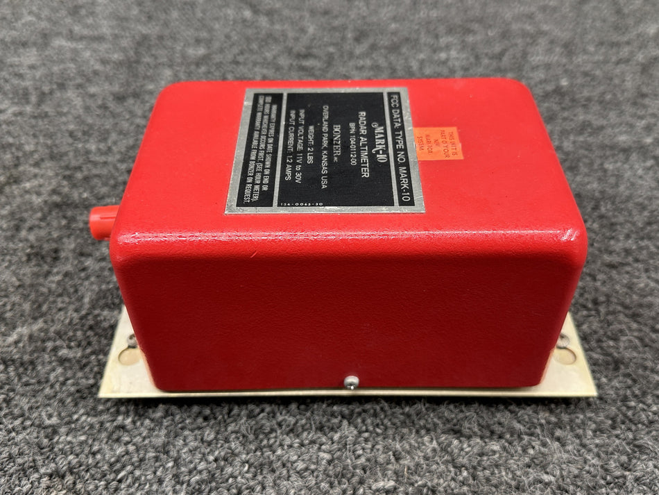 104-0112-00 Bonzer Mark-10 Radar Altimeter with Mount (11-30V)