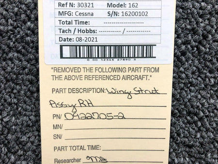 Cessna 0922705-2 Cessna 162 Wing Strut Assembly RH