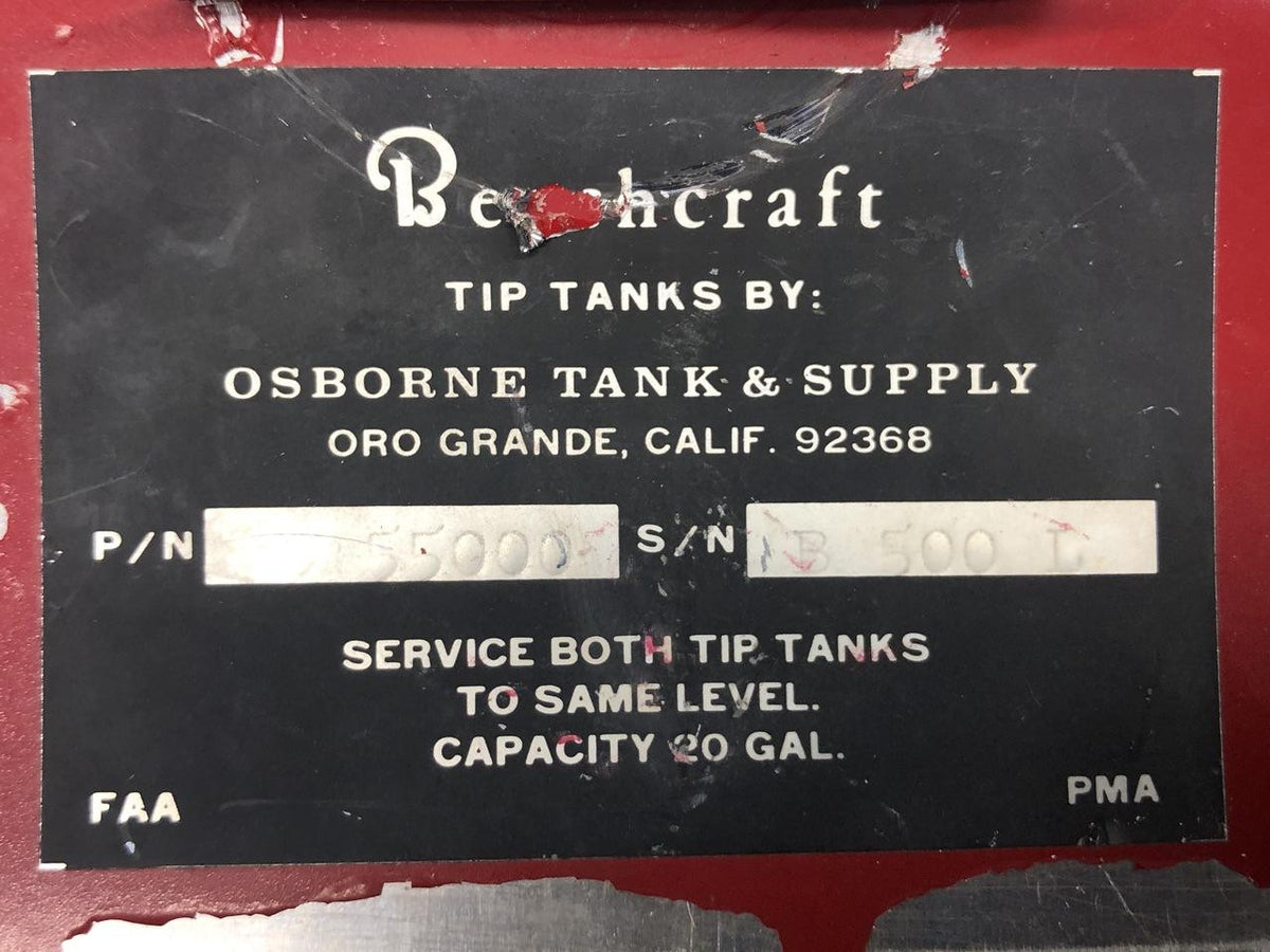 B55000 Beech F33A Osborne Tank & Supply Fuel Door Assembly BAS Part Sales | Airplane Parts