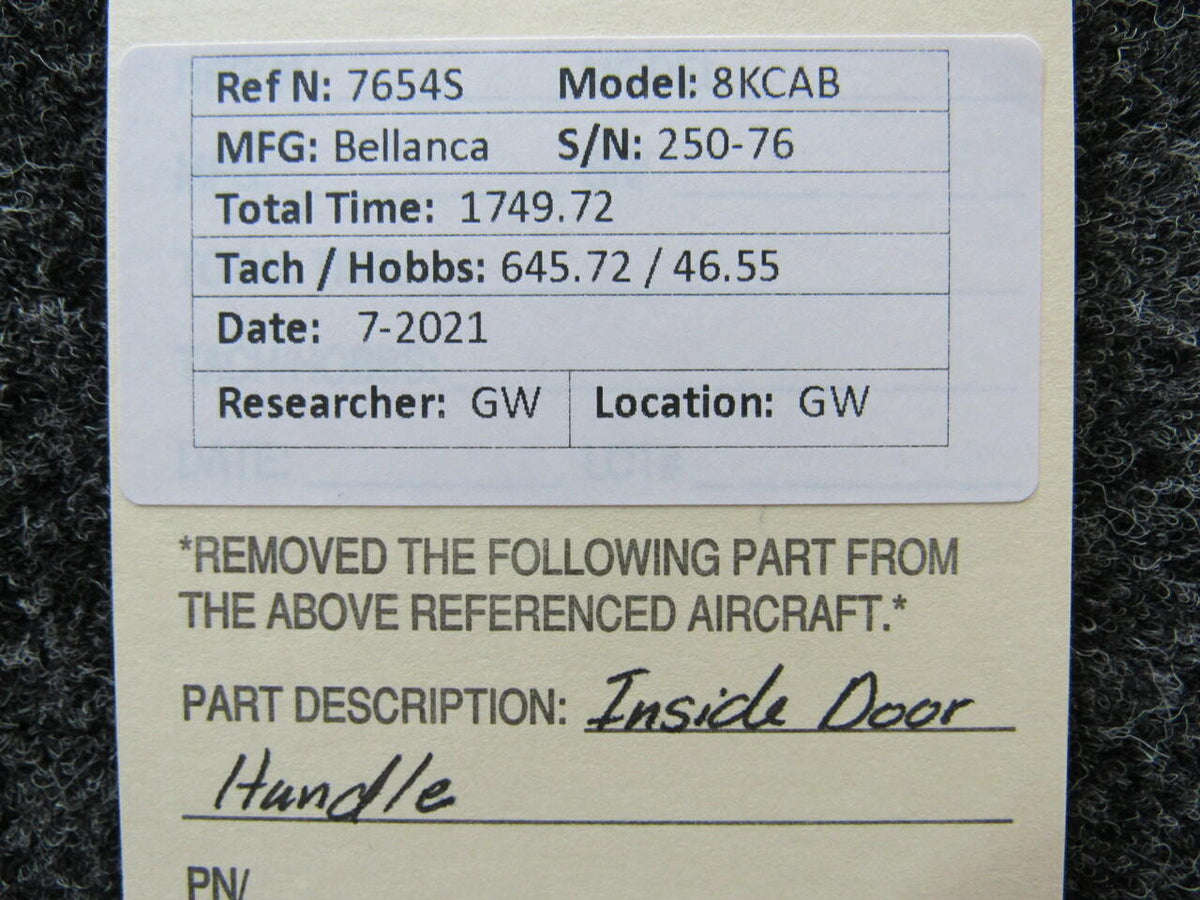 Bellanca Bellanca 8KCAB Inside Door Handle