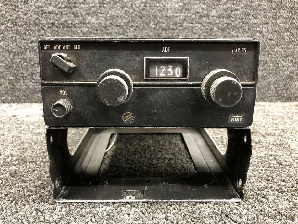 King Radio 066-1023-00 Cessna 401 King Radio KR-85 ADF Radio W/ Tray 14V