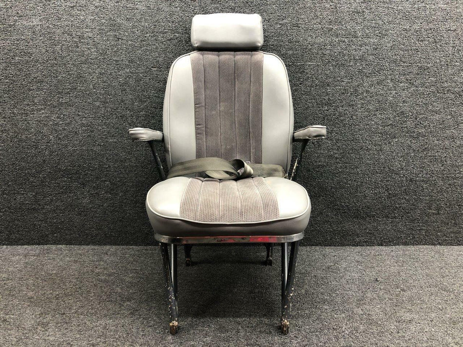 5014000-7 Cessna 401 Passenger Seat Aft Facing LH W/ Armrest BAS Part Sales | Airplane Parts
