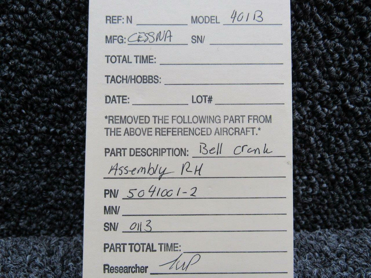 Cessna 5041001-2 Cessna 401B Bellcrank Assembly RH