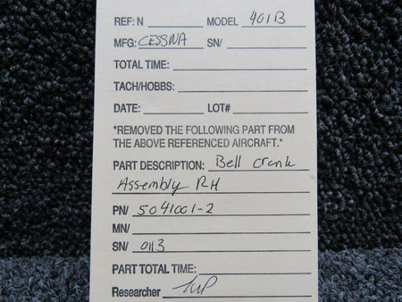 Cessna 5041001-2 Cessna 401B Bellcrank Assembly RH