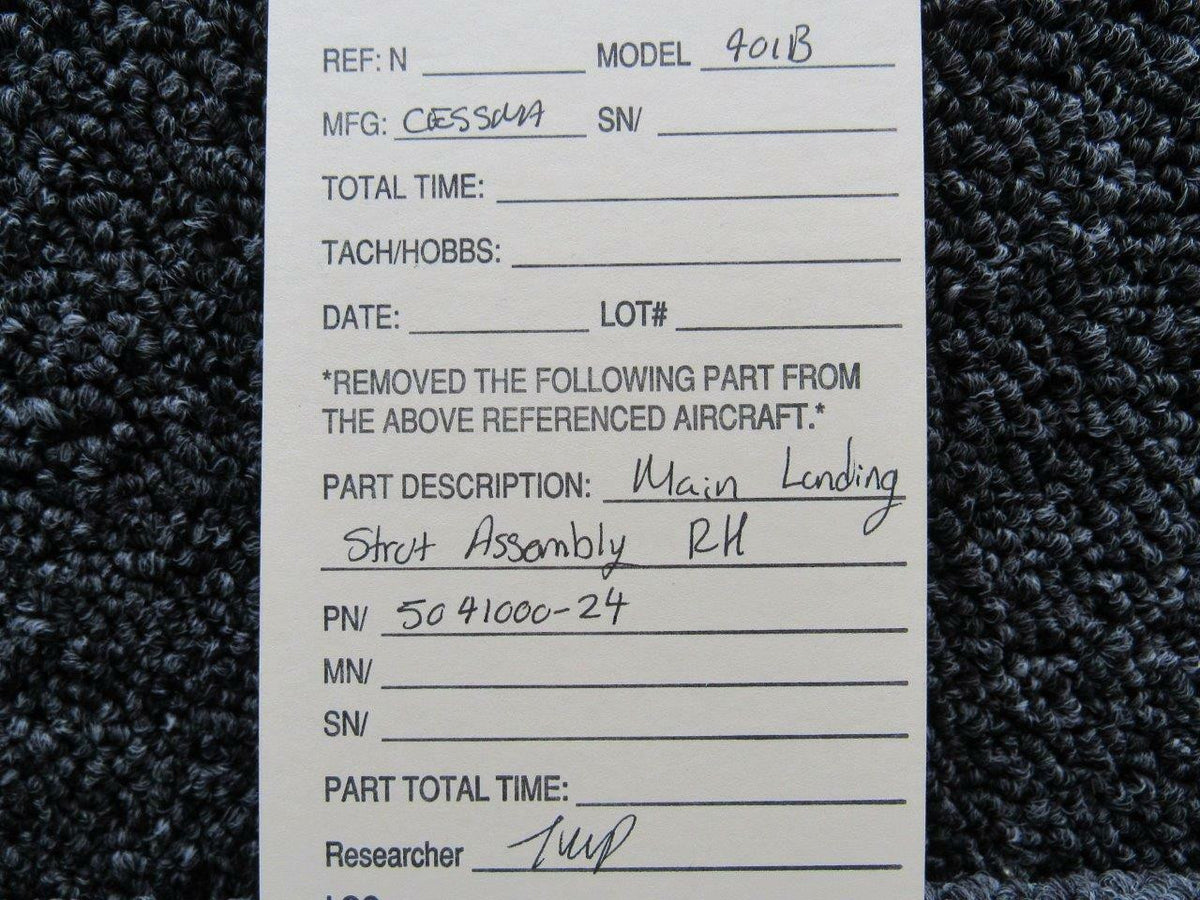 Cessna 5041000-24 Cessna 401B Main Landing Gear Strut Assembly RH