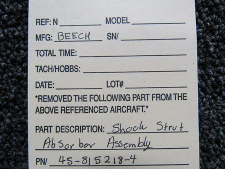 Beechcraft 45-815218-4 Beechcraft Shock Strut Absorber Assembly SA