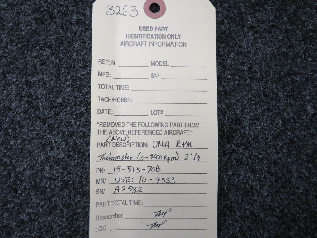 UMA 19-515-70B USE TU-4548 UMA Tachometer NEW OLD STOCK