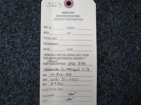UMA 19-515-70B USE TU-4548 UMA Tachometer NEW OLD STOCK