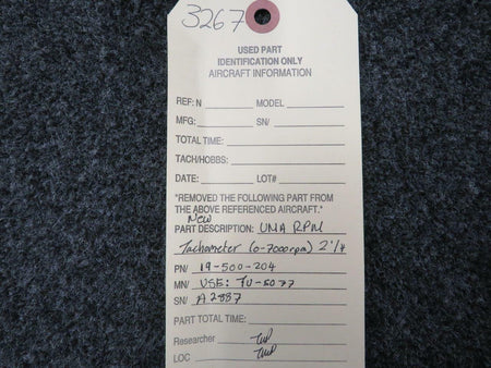 UMA 19-500-204 USE TU-5077 UMA Tachometer NEW OLD STOCK