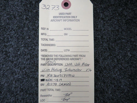 UMA N142100917V00W USE VM-1814 UMA Voltmeter W/ Markings NEW OLD STOCK
