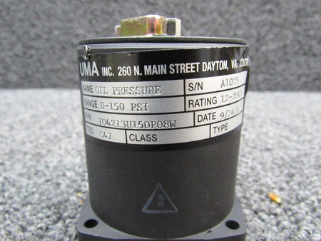 UMA T04213U150P08W UMA Oil Pressure Gauge NO DIAL NEW OLD STOCK