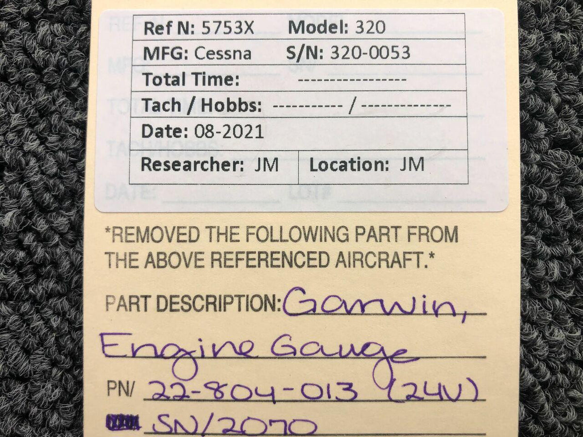 GARWIN 22-804-013 Cessna 320 Garwin Engine Gauge Volts 24