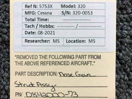 Cessna 0842000-73 Cessna 320 Nose Gear Strut Assembly
