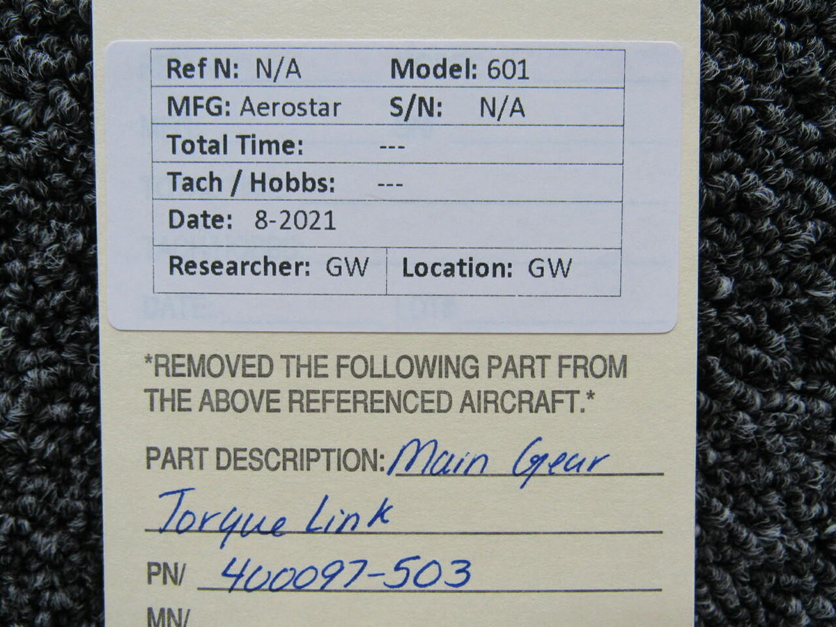 Aerostar 400097-503 Aerostar 601 Main Gear Torque Link SA