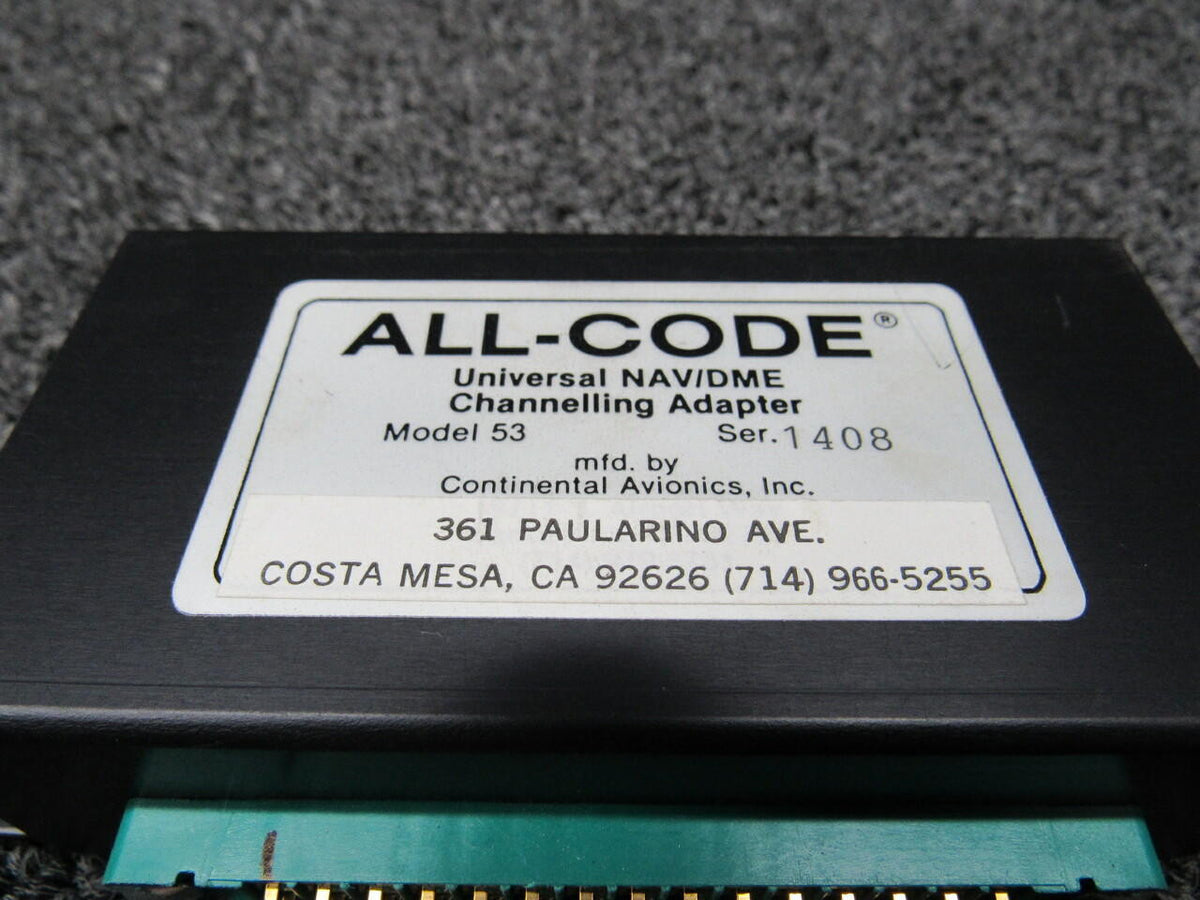 Model 53 All-Code Universal NAV / DME Channeling Adapter (14/28V) (NOS) (SA) BAS Part Sales | Airplane Parts