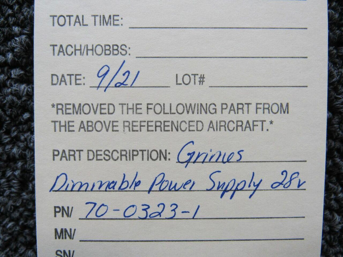 Grimes 70-0323-1 Grimes Dimmable Power Supply Volts 28, Amps 8 SA