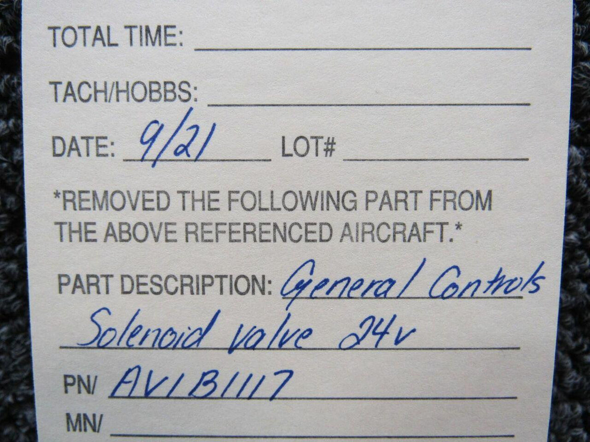 General Controls AV1B1117 General Control Solenoid Valve Volts 24 SA