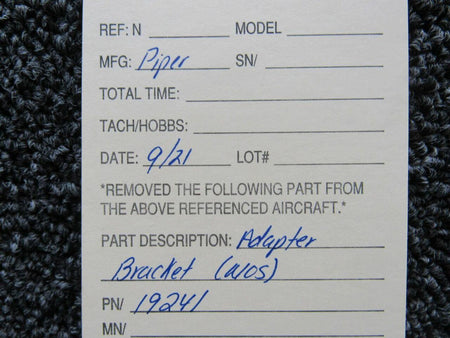 Piper 19241 Piper Adapter Bracket NEW OLD STOCK SA