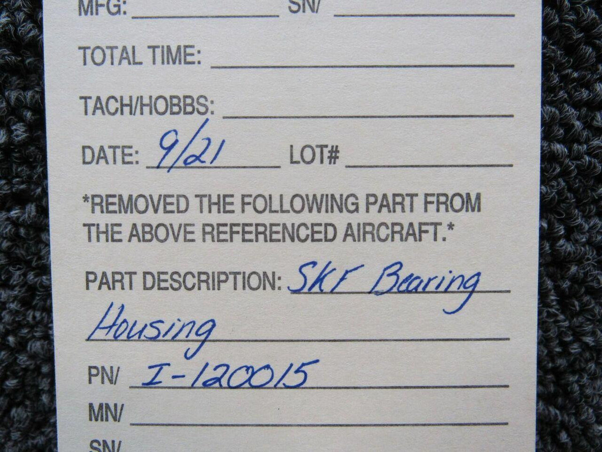 I-120015 SKF Bearing Housing (SA) BAS Part Sales | Airplane Parts