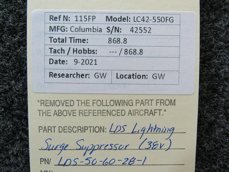 LDS-50-60-28-1 Columbia 350 LDS Lightning Surge Suppressor Volts 38