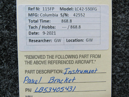 Columbia LB53405431 Columbia 350 Instrument Panel Bracket