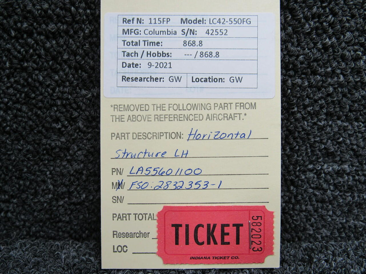 Columbia LA55601100 FSO 283253-1 Columbia 350 Horizontal Structure LH
