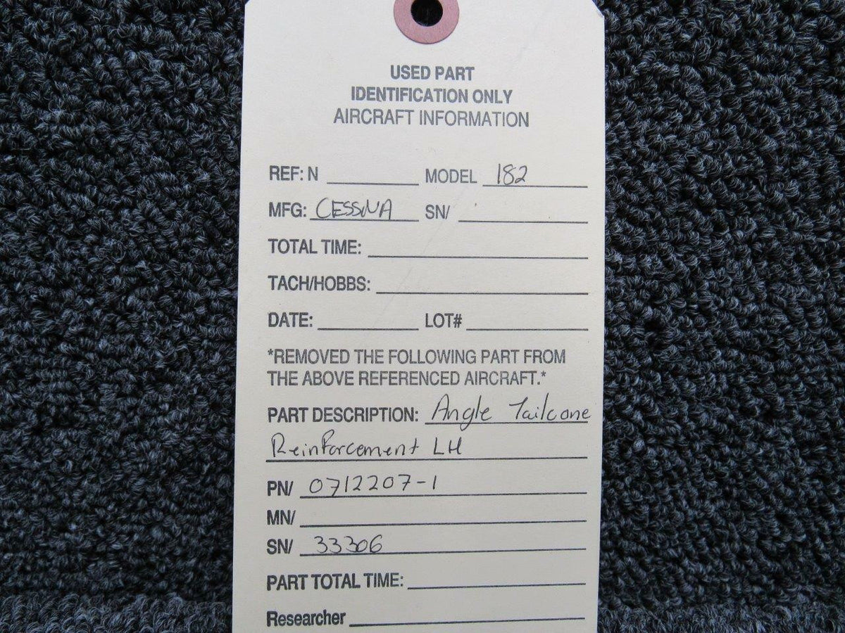 Cessna 0712207-1 Cessna 182 Angle Tail Cone Reinforcement LH