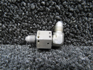 1280111-1 Cessna Brake Line Fitting Swivel Pivot (Rebuilt, TORN WIRE HOLE)