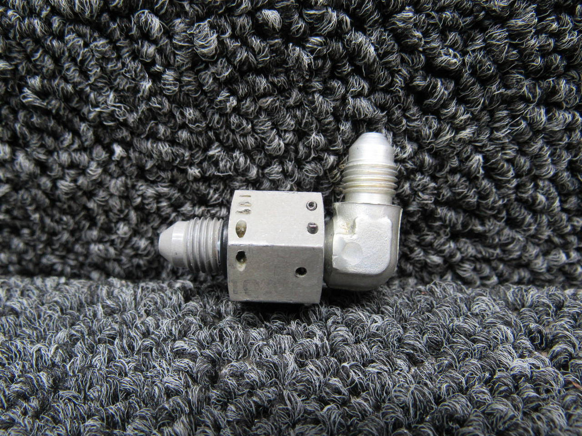 1280111-1 Cessna Brake Line Fitting Swivel Pivot (Rebuilt, TORN WIRE HOLE) BAS Part Sales | Airplane Parts