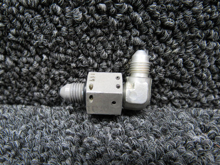 1280111-1 Cessna Brake Line Fitting Swivel Pivot (Rebuilt, TORN WIRE HOLE) BAS Part Sales | Airplane Parts