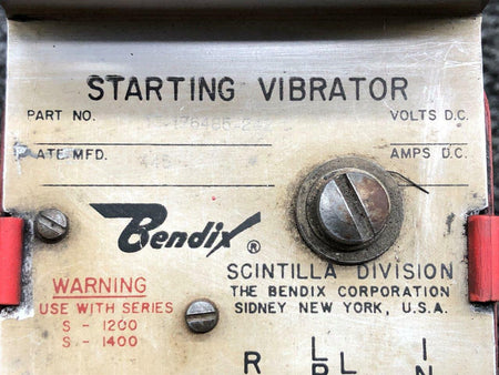Bendix 10-176485-242 Use 10-400608-242 Bendix Starting Vibrator 24V, 2A