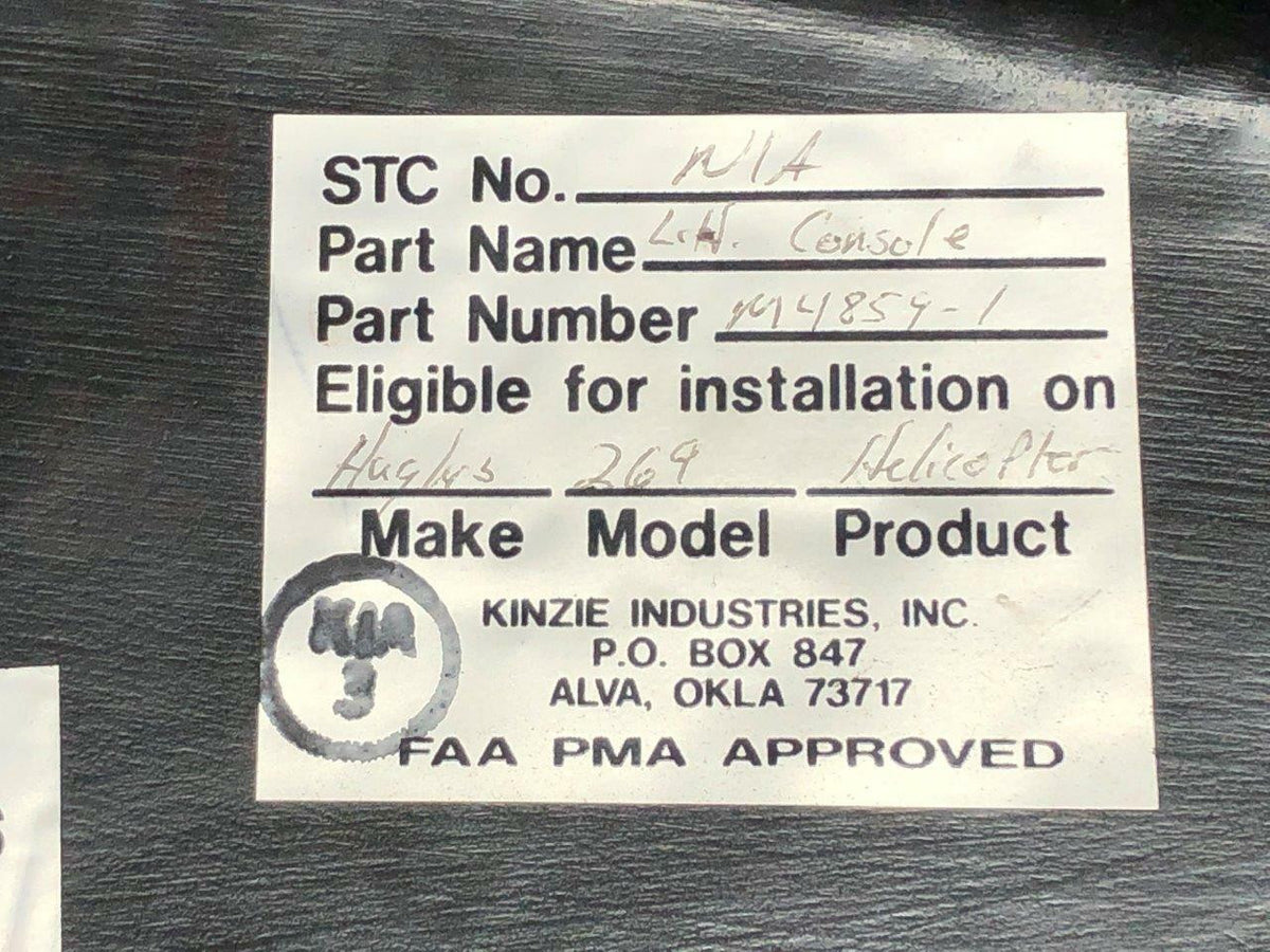 Kinzie Ind M4859-1 Hughes 269C Kinzie Interior Panel Assembly Forward LH