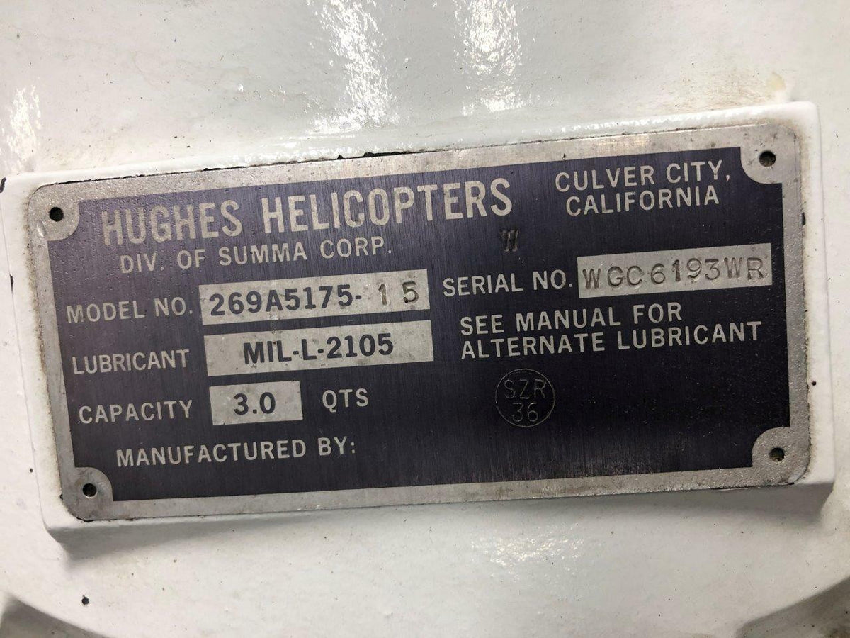 Hughes 269A5175-15 Hughes 269C Main Rotor Drive Housing Assembly