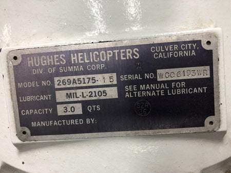 Hughes 269A5175-15 Hughes 269C Main Rotor Drive Housing Assembly