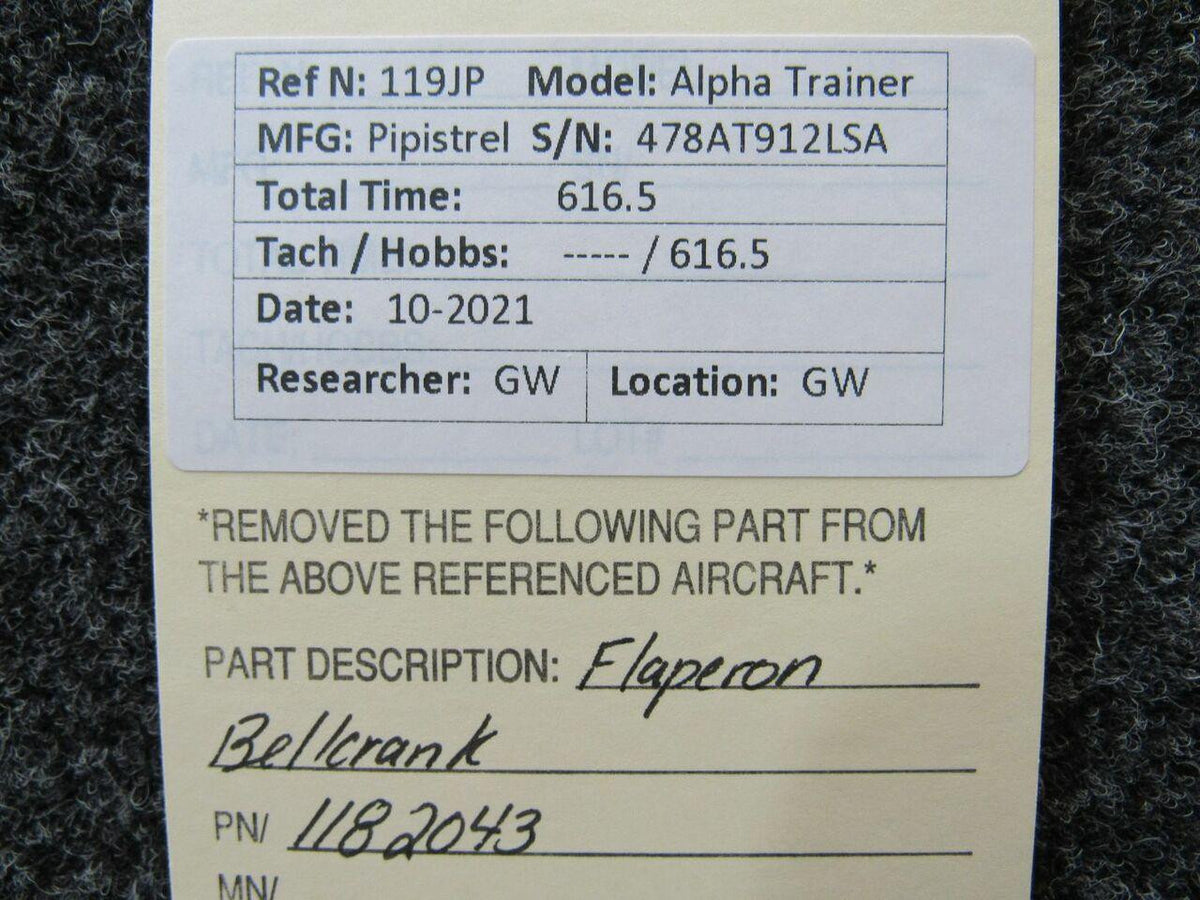 Pipistrel 1182043 Pipistrel LSA Alpha Trainer Flaperon Bellcrank
