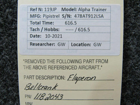 Pipistrel 1182043 Pipistrel LSA Alpha Trainer Flaperon Bellcrank