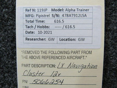 5066254 Pipistrel LSA Alpha Trainer LX Navigation Cluster (Volts: 12) BAS Part Sales | Airplane Parts
