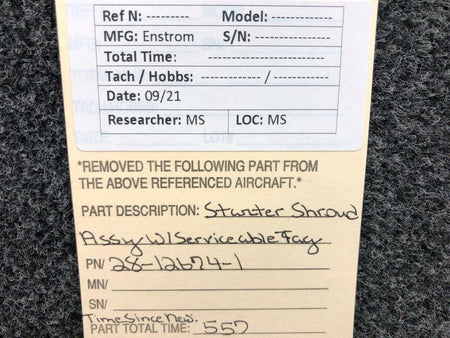 Enstrom 28-12674-1 Enstrom Starter Shroud Assembly W/ Serviceable Tag SA